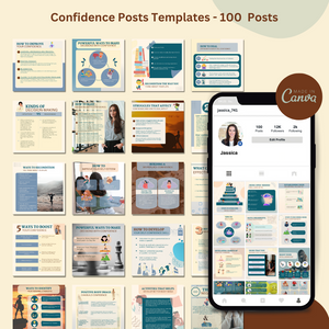 100 Editable Media Templates - Confidence Posts